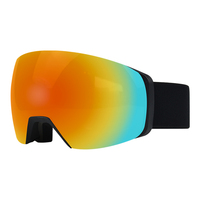 Masque de ski anti-buée à lentilles interchangeables magnétiques, lunettes de neige PC UV400 avec monture TPU, lunettes de ski personnalisées, Gafas De Sol