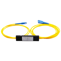 Splitter Optik PLC FBT 1x2 Kelas Telekomunikasi |   Konektor SC/UPC untuk Jaringan FTTH/PON dengan Kerugian Rendah dan Stabilitas Tinggi