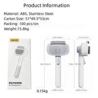 Accessoires pour animaux de compagnie produits de nettoyage et de toilettage peigne pour enlever les poils de chiens et chats