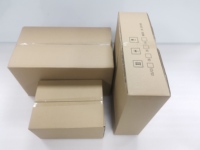 Boîte en carton ondulé recyclé sur mesure avec poignée robuste, design robuste, emballage cadeau écologique et sécurisé