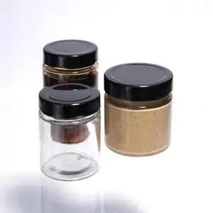 4Oz 6Oz 8Oz 12Oz Luchtdichte Geur Proof Glazen Container Glazen Augurk Pot Voor Bes Met Diepe Deksels