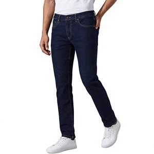 <b>Men's</b> Durable Hip Hop <b>Jeans</b> Vintage Straight Knitted Denim Casual Street Design Autumn Summer Winter Wholesale OEM Bulk - Product Image 1