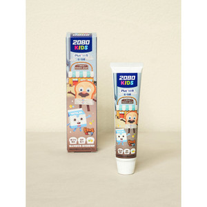 2080 bambini alto 3 fasi Aroma di fragola 70g sbiancamento Anti-cavità pane barbiere dentifricio dolce per la casa per i bambini 3 + anni - Product Image 1