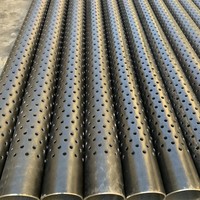 Tuyau filtrant perforé rond en acier inoxydable 304/316 galvanisé pour le forage de puits et le drainage