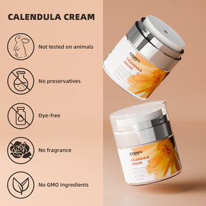 Private Label naturale nutriente viso rassodante Anti Anti invecchiamento macchie sbiancante <span class=keywords><strong>crema</strong></span> per il viso riparazione Acne <span class=keywords><strong>Calendula</strong></span> <span class=keywords><strong>crema</strong></span> per il viso - Product Image 6