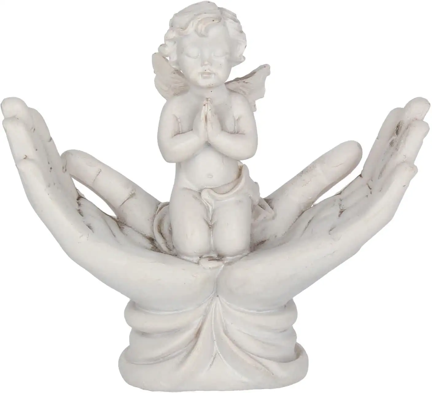 Both Hands Hold Resin Angel Sculpture Souvenir Gift Decoration Home