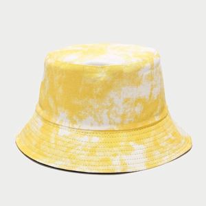 Nuevo Sombrero de Pescador Reversible de Doble Cara con Estampado Tie-Dye, Visera Ancha para Protección Solar, Ideal para Parejas y Viajes - Product Image 1