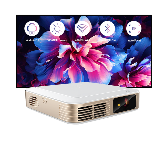 Hot Sale 120inch Screen High Lumen Beamer Android Multimedia Home Theater 4K Video Mobile Pico Smart Mini Projector for Outdoor