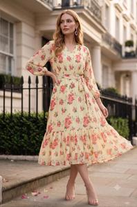 Vestido Veraniego Bohemio con Estampado Floral para Mujer, Atuendo Informal para Vacaciones, Fiestas en la Playa, Fiestas al Aire Libre y Fines de Semana - Product Image 4