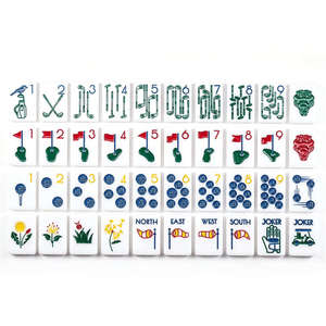 Mahjong Americano <span class=keywords><strong>de</strong></span> Lujo con Temática <span class=keywords><strong>de</strong></span> Golf, 160 Fichas, Grabado Personalizado, Juego <span class=keywords><strong>de</strong></span> Mahjong <span class=keywords><strong>de</strong></span> Acrílico <span class=keywords><strong>de</strong></span> Alta Transparencia para Adultos - Product Image 3