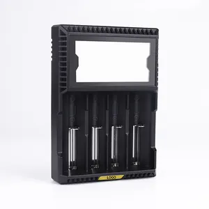 Cargador de batería inteligente portátil de 10W pantalla LCD OTP 3,2 NIMH NICD 3,7 V LiFePO4 3,8 V Li-Ion V adaptador de fuente de alimentación