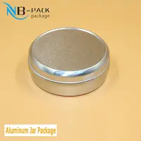 NB-PACK 금속 알루미늄 크래커 항아리 금속 알루미늄 뚜껑 2 온스 주석 용기 도매