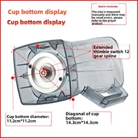 Ensemble de gobelets mixeurs universels haute vitesse Xiying 2L en acier inoxydable pour machines à lait de soja, slushies et smoothies, fabriqué en Chine