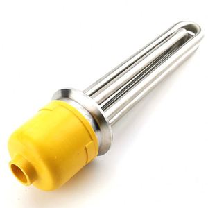 Calentador de inmersión tubular industrial de 12KW 15KW con brida para aceite residual - Product Image 4