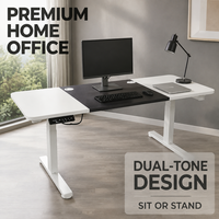 Table de travail réglable en hauteur AOR avec placage en bois massif, moteur unique, idéale pour le travail à domicile, les études, vente en gros pour usines