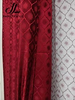 Ensemble de rideaux occultants jacquard 3 pièces en polyester 100 % avec œillets, écologiques, isolants et insonorisants