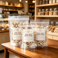 Sacs d'emballage alimentaire en gros, impression de logo personnalisé, pochettes pour petit-déjeuner et collations, emballages de céréales, service personnalisé en vrac, matériau sur mesure