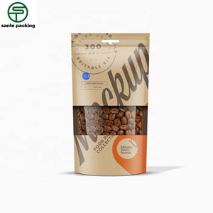 Resealable Kraft Paper Zipper Smell Proof Bolsas Stand up Zip Lock Pouch for Seasoning Coffee Tea Powder <b>Packaging</b> <b>Bag</b> - Product Image 1