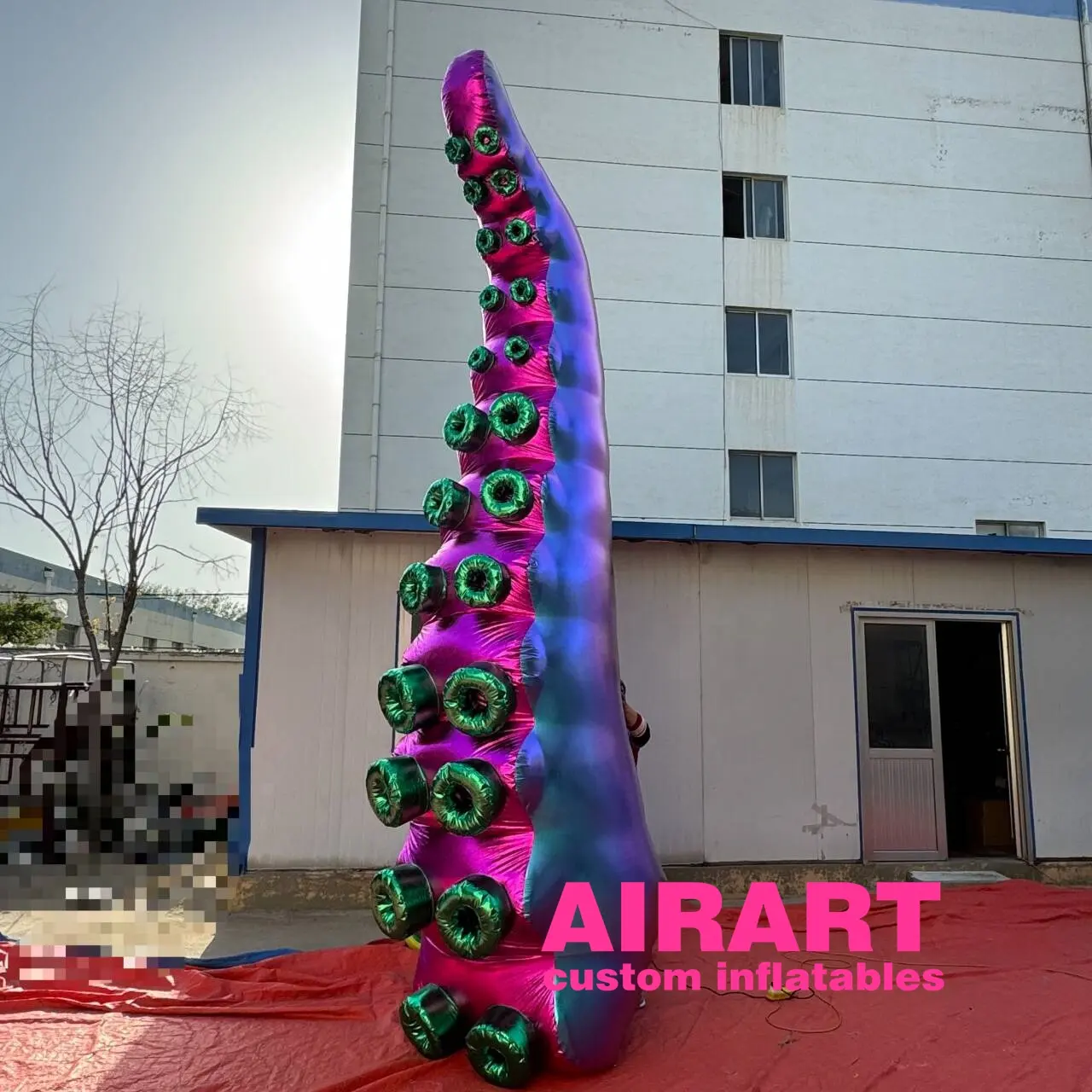 Patas de Tentáculo de discoteca inflable con efecto metálico, globo de Tentáculo largo inflable a la venta