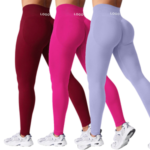<span class=keywords><strong>Leggings</strong></span> Senza Cuciture per Corsa all'Aperto da Donna, Pantaloni a Vita Alta Push-up per Yoga - Product Image 1