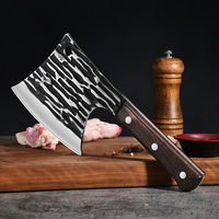 Prix de gros forgé à la main Viking métal cuisine couperet couteau tranchant couperet pour la viande et l'os pour le camping BBQ