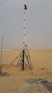 Mât de treuil télescopique de poteau d'antenne réglable étanche IP67 de 7 à 12m avec charge utile de 10kg pour caméra PTZ, WiFi PtP et antenne parabolique - Product Image 3