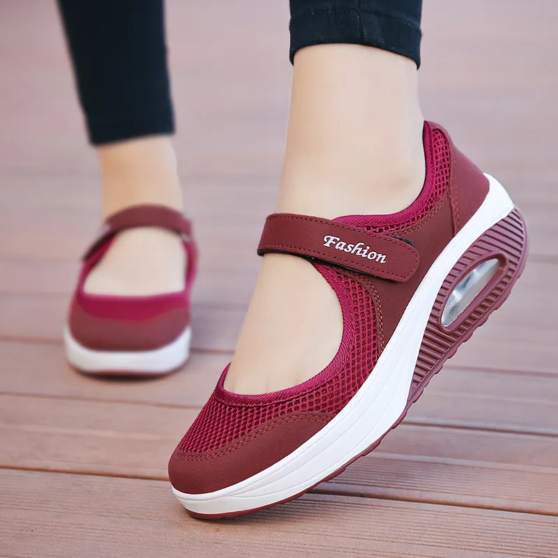 2019 Summer Women Flat Platform Lazy Sneakers Woman Breathable Mesh Casual Shoes Moccasin Zapatos Mujer Ladies Boat Shoes