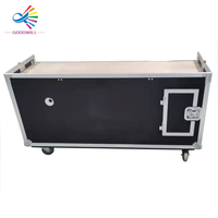 Flight case personnalisé 2-en-1 avec écran LED et double tiroir, support OEM