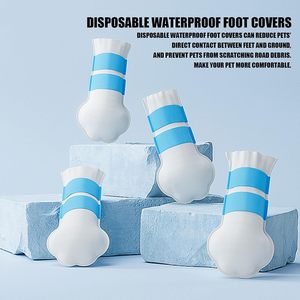 Stivali Monouso Impermeabili OEM per la Protezione delle Zampe dei Cani con Cinghie Regolabili, Copriscarpe Antisporcamento per Passeggiate - Product Image 3