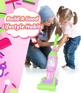 Ensemble de jeu d'<span class=keywords><strong>aspirateur</strong></span> <span class=keywords><strong>rose</strong></span> pour enfants, effet sonore lumineux, étoiles tourbillonnantes, <span class=keywords><strong>jouet</strong></span> de nettoyage ménager pour les tout-petits - Product Image 2
