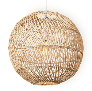 Wholesale Vietnam Bamboo Lampshade Handmade Modern Luxury Eco-Friendly Pendant Light <b>Shade</b> for Restaurant Decoration <b>Rattan</b> - Product Image 2