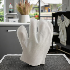 مناديل حمام قفاز بيوري 7 قيراط للكلاب والقطط ماركة مخصصة قفازات العناية بالحيوانات الأليفة ومناديل مبللة للتنظيف اليومي - Product Image 4