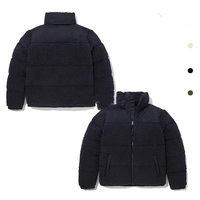 Men Women Unisex Stand Collar Winter Fleece Lined Padded Jacket Lamb Wool Thick Warm DoubleSided Sports Puffer Coat
