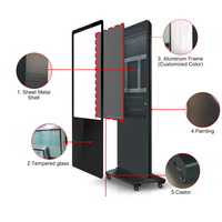 Kiosco de publicidad de elevador LED/LCD Caja de TV inteligente vertical con almohadilla de señalización digital y gabinete-Fabricación de chapa metálica