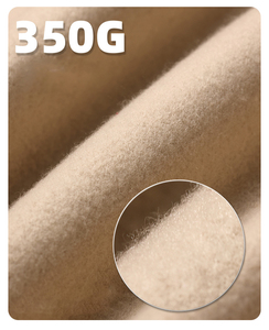 2024 Autumn and Winter Heavyweight 350 Gsm Custom Unisex Polyester Cotton Fleece Oversized Pullover Hoodie - Product Image 6