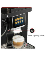 Machine à café automatique, Cappuccino Latte 4 langues usine écran 3.5 "expresso eau chaude Machine à café entièrement automatique