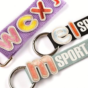Patchs brodés multicolores en gros pour vêtements, tissus, chaussures, sacs - Mini patchs thermocollants pour porte-clés - Product Image 4