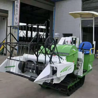 Moissonneuse-batteuse compacte Wubota pour l'inspection des produits finis, mini-moissonneuse-batteuse à riz