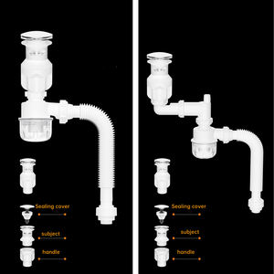 Offre Spéciale Bouchon d'égouttage pour évier de salle de bain <span class=keywords><strong>Pop</strong></span> up dur <span class=keywords><strong>Pp</strong></span> matière plastique solide stable Interface <span class=keywords><strong>Pp</strong></span> avec grain en spirale - Product Image 5
