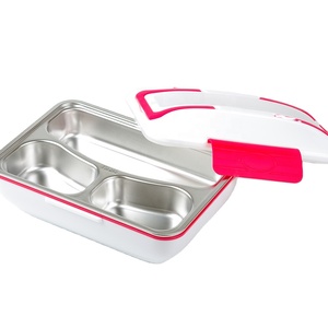 BPA Free Thermal Electric Lunch Box with Removable Container 304 Stainless Steel Double Wall Tiffin Lunch Box