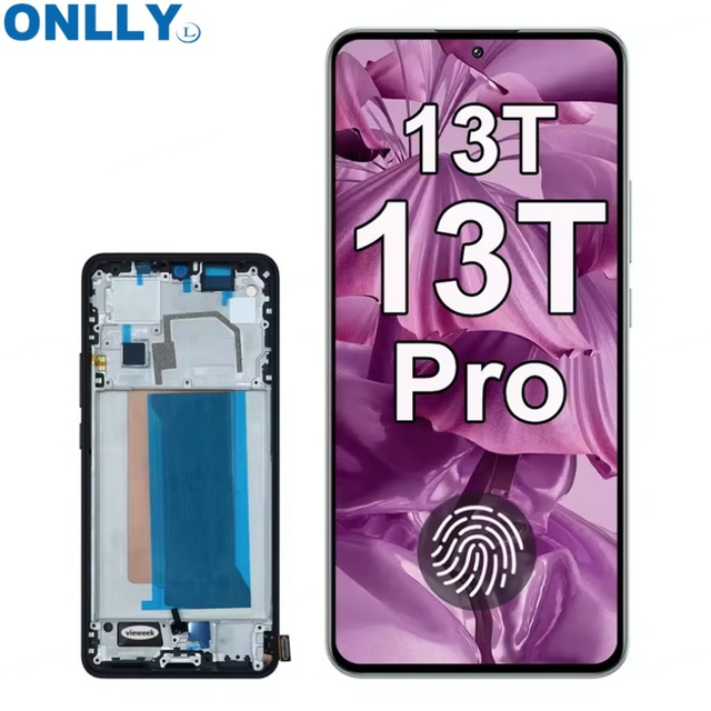 AMOLED Screen for Xiaomi 13T LCD 2306EPN60G Display Touch Screen Digitizer with Frame for Mi 13T Pro 23078PND5G Replacement