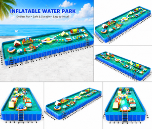 Parc <span class=keywords><strong>aquatique</strong></span> gonflable commercial avec parcours d'obstacles flottants pour enfants et adultes, <span class=keywords><strong>aire</strong></span> <span class=keywords><strong>de</strong></span> <span class=keywords><strong>jeux</strong></span> <span class=keywords><strong>aquatique</strong></span> extérieure - Product Image 1