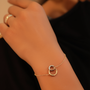 กำไลข้อมือคริสตัล สแตนเลสสตีล 316L ชุบทอง PVD ทนทาน เป็นมิตรต่อสิ่งแวดล้อม เหมาะสำหรับผู้หญิง - Product Image 3