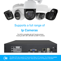 Système de caméra de sécurité 4K avec NVR 36 canaux 12MP, jusqu'à 8 To de disque dur, Plug & Play, application mobile, enregistreur vidéo réseau 6MP 5MP 8MP