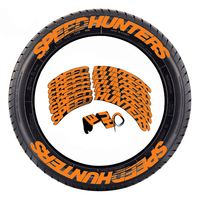 Autocollant en caoutchouc pour pneu de voiture, personnalisé/en gros, avec lettres