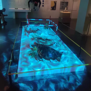 IP67 impermeable al aire libre LED 100W proyector de ondas de agua cuerpo de aluminio azul luces de paisaje coloridas para Parque Jardín o hogar - Product Image 1