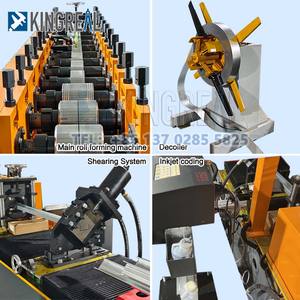 เครื่องขึ้นรูปม้วนเกลียวและรางแผ่นผนังโลหะเครื่องขึ้นรูปตัว C ติดตามแกนรูปตัวยู - Product Image 3