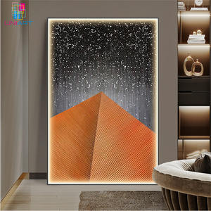 Tranh trang trí đèn LED trừu tượng đặt làm riêng UNIART cho phòng khách - Product Image 4