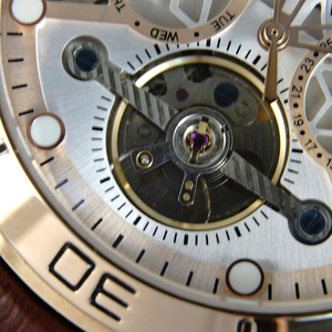 Orologio meccanico CASENO con calendario perpetuo a bolle, tourbillon completamente automatico, quadrante grande e cinturino. - Product Image 4