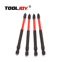 TOOLJOY Jeu de tournevis à chocs magnétiques en acier S2 de haute qualité 25mm 50mm 75mm 90mm 150mm DIY OEM